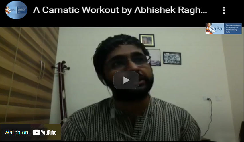 Masterclass by Abhishek Raghuram