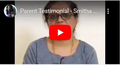 Parent Testimonial - Smitha Vedala