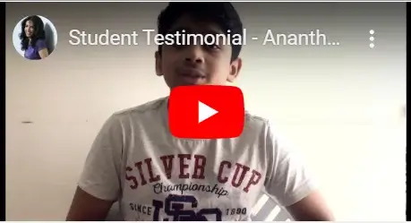 Student Testimonial - Anantha Shreyas